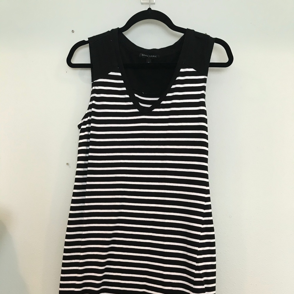 Banana Republic Nautical Striped Knit Dress M